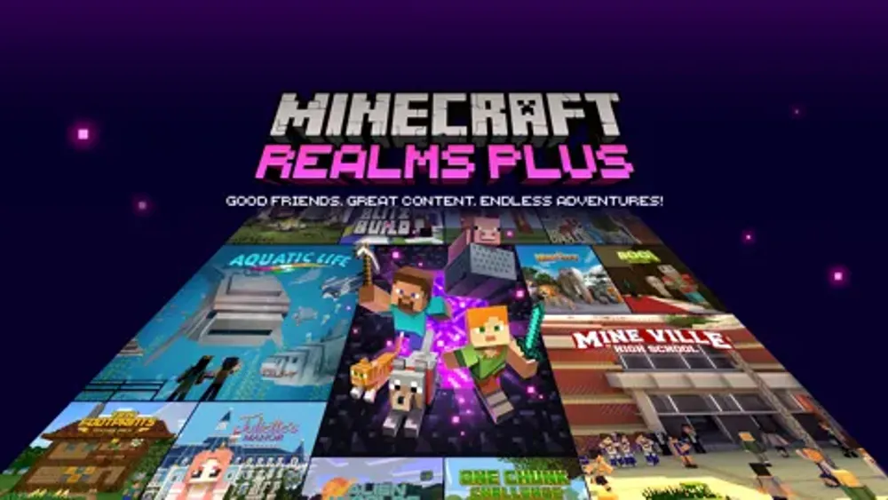 Minecraft Realms Plus Update: Realm Stories & Monthly Character Creator Items