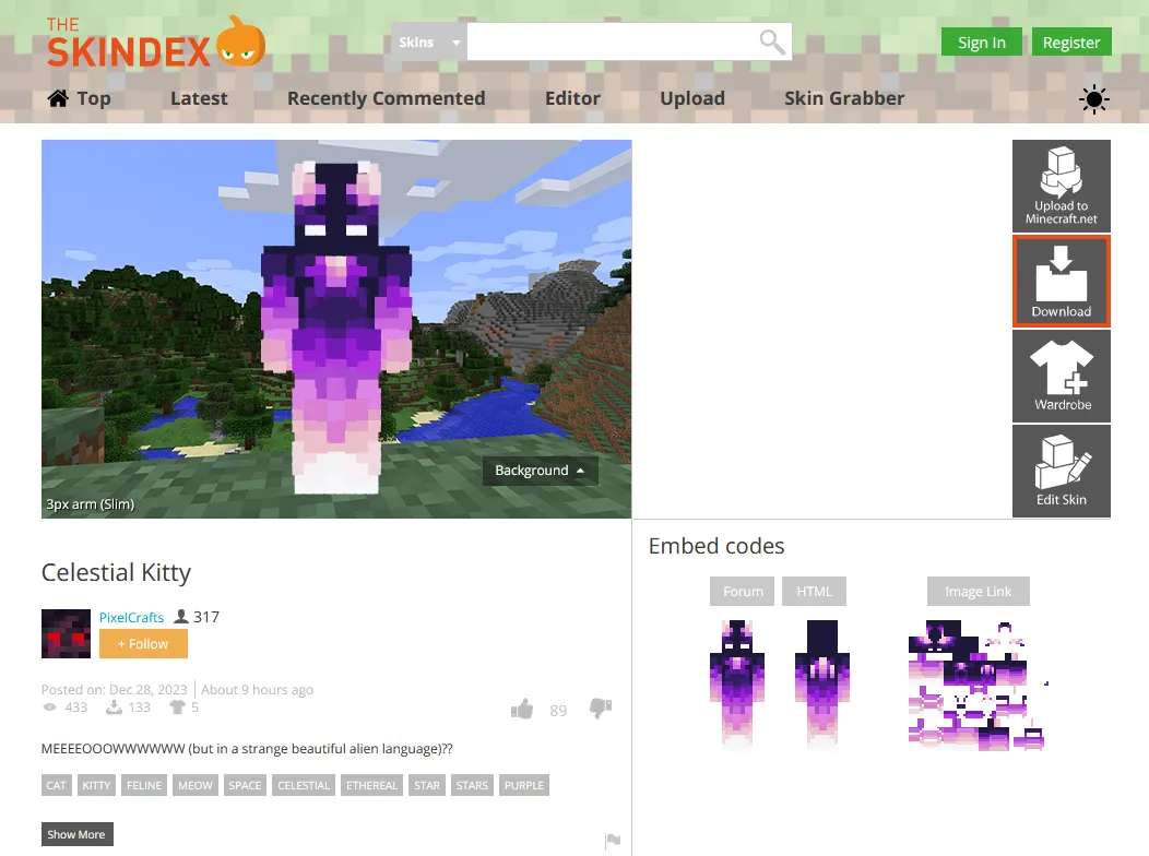 Minecraft Skins - The Skindex