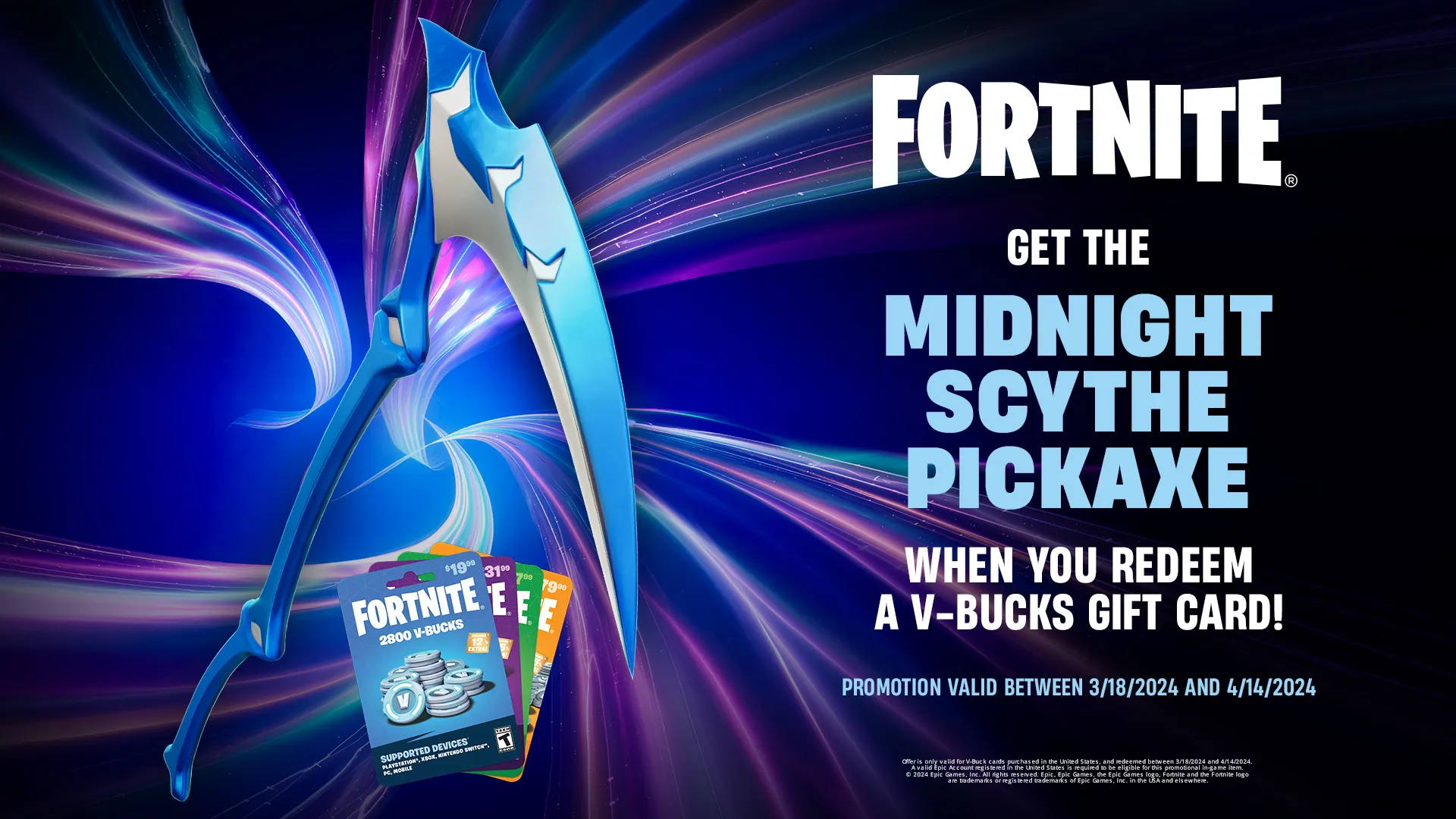 Fortnite Midnight Scythe Pickaxe