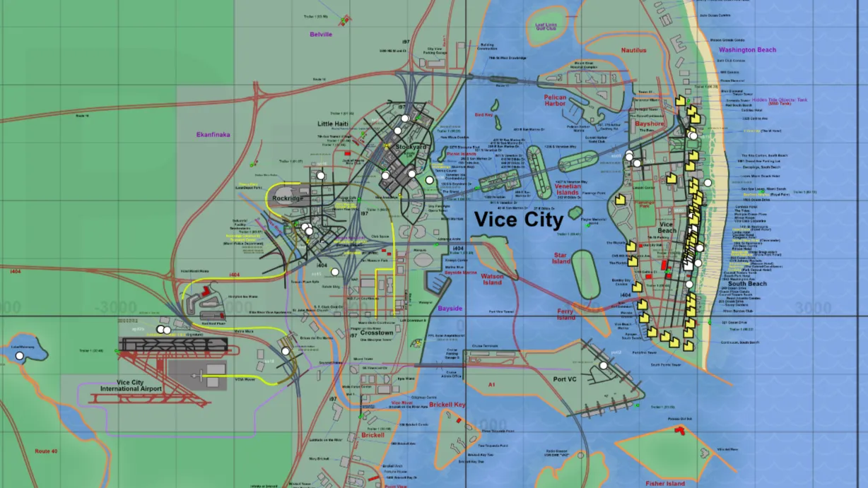 GTA 6 Vice City Map Locations