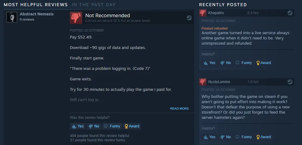 Diablo 4 is being heavily review-bombed on Steam