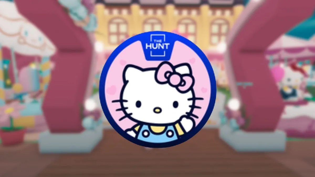 The Hunt Badge in Roblox Hello Kitty Cafe.jpeg