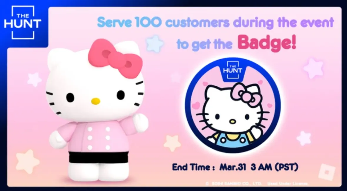 Hello Kitty Cafe in Roblox The Hunt event.png