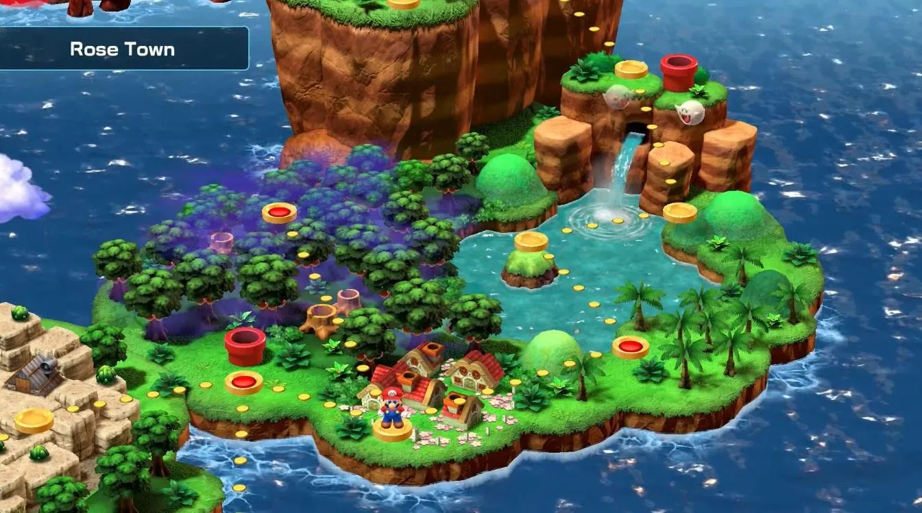 Super Mario RPG: Greaper's Flag Rose Town Location