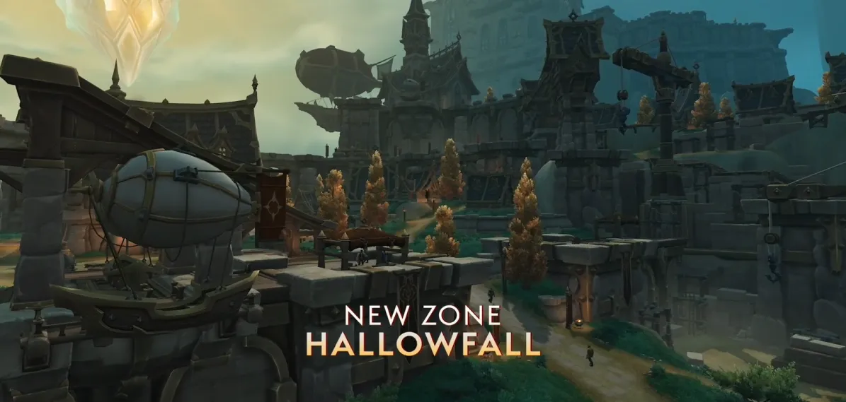 New World of Warcraft Zone - Hallowfall