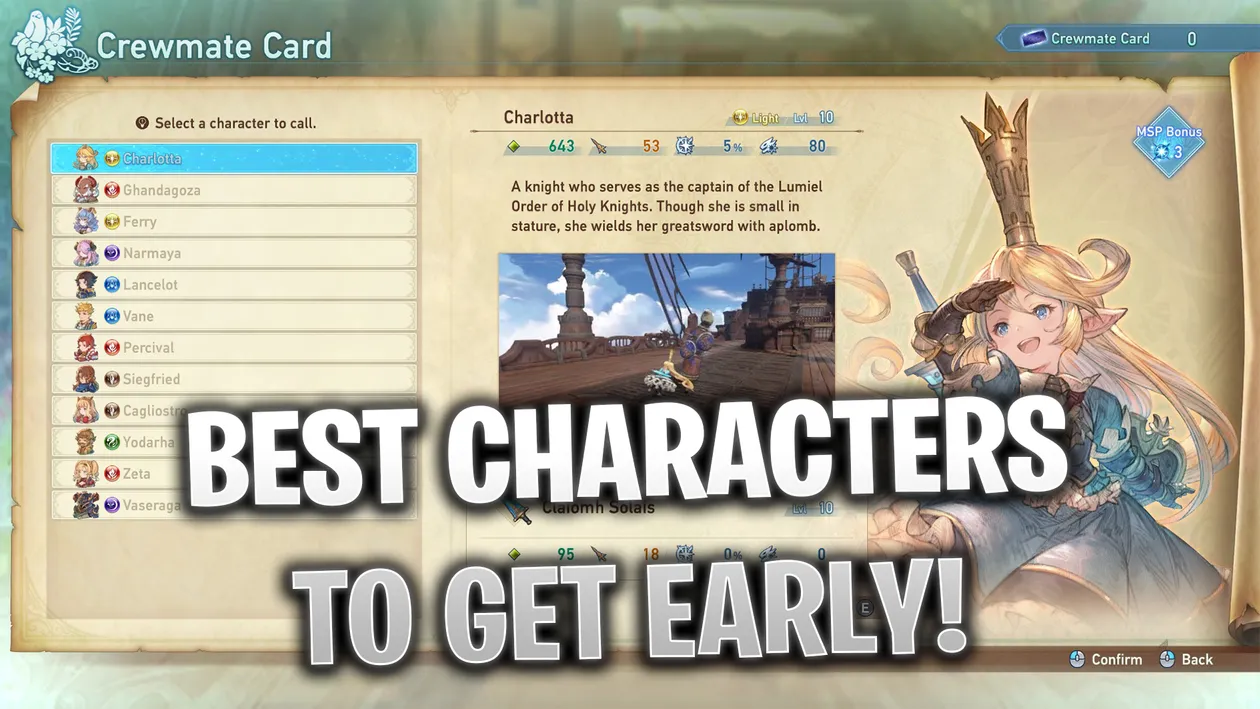 Granblue Fantasy Relink: Best Characters to get Early