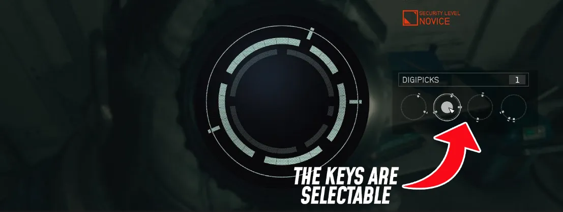 Selectable keys