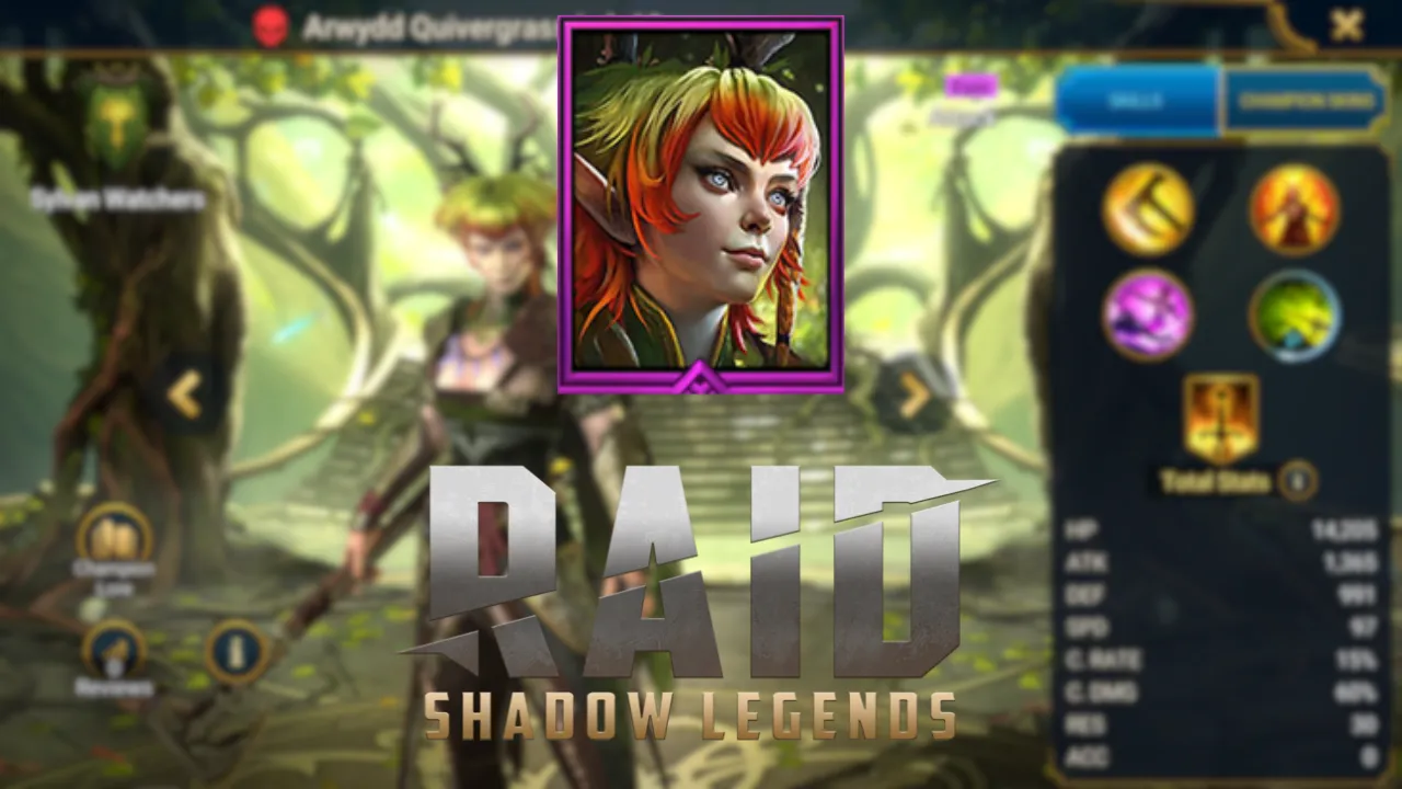 RAID Shadow Legends: New Champion - Arwydd Quivergrass Skills & More