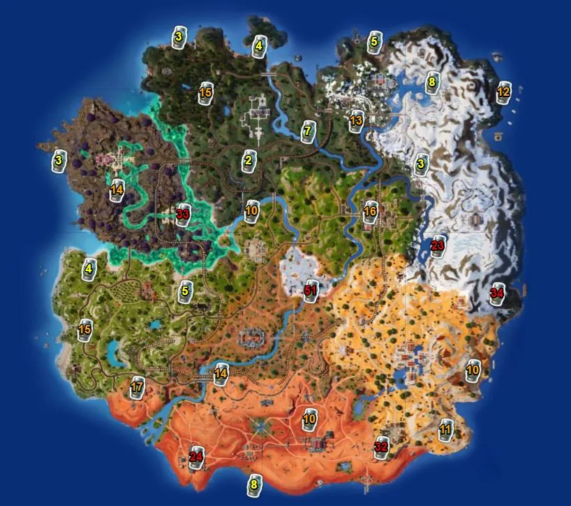 Every Slurp Location in Fortnite