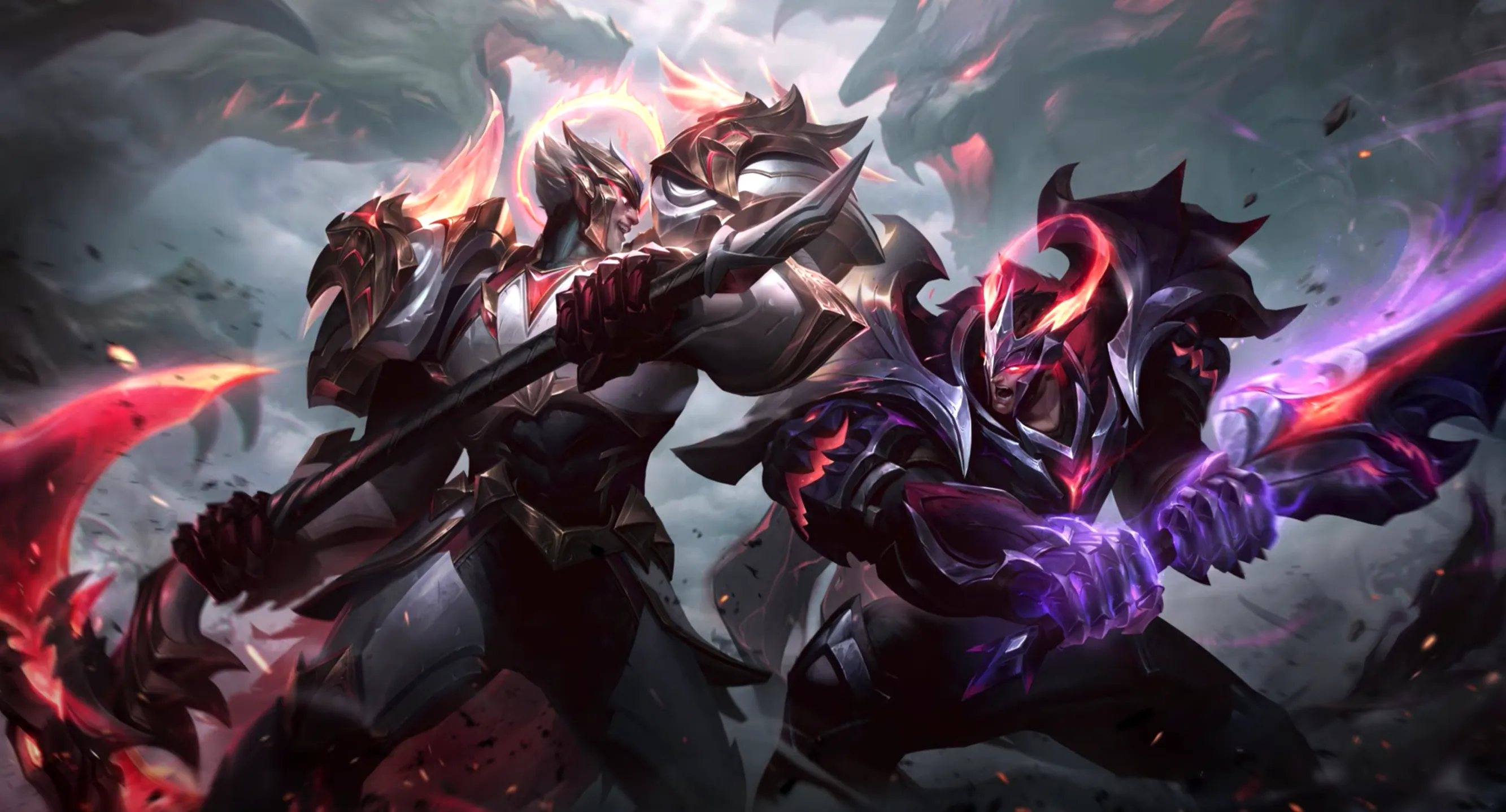 LoL: New Divine God-King Darius & Fallen God-King Garen - Splash Art ...