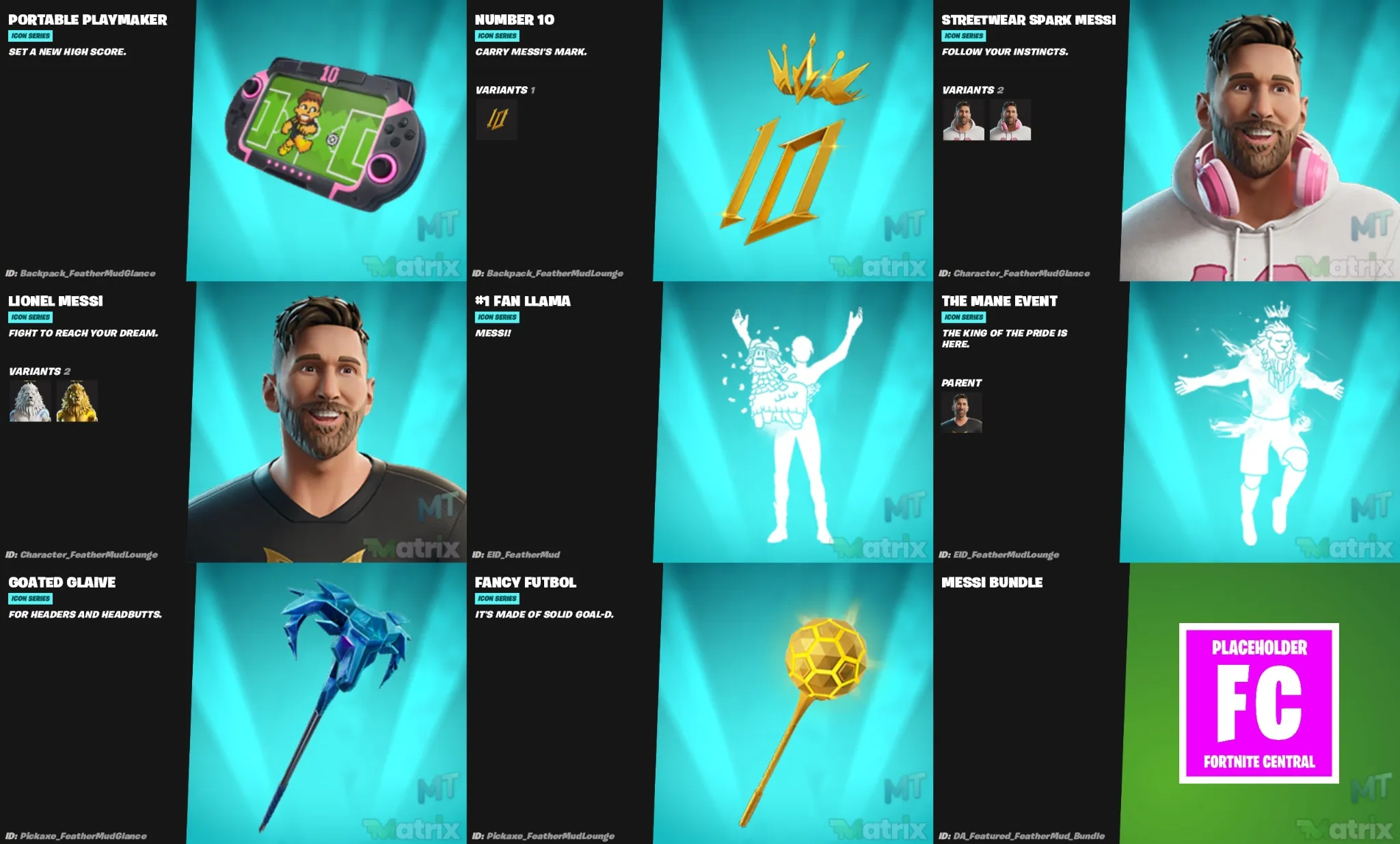 Messi x Fortnite Collab