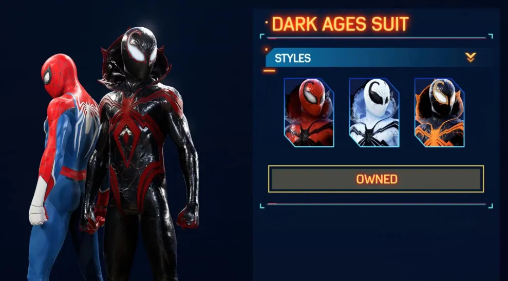 Marvel's Spider-Man 2 Dark Ages Suit Miles Morales