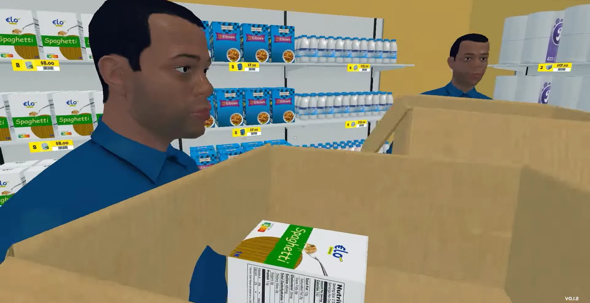 Supermarket Simulator Newest Update March 29 Cashier Restockers Issue