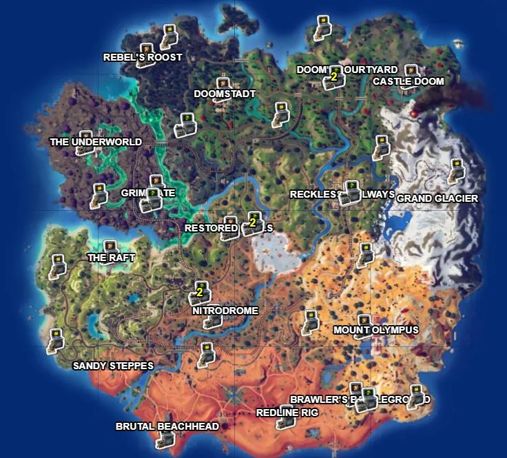 Fortnite Chapter 5 Season 4: All SHADOW Briefing Locations