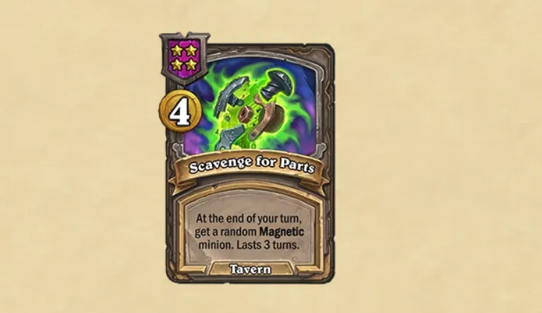 Hearthstone Scavenge for Parts