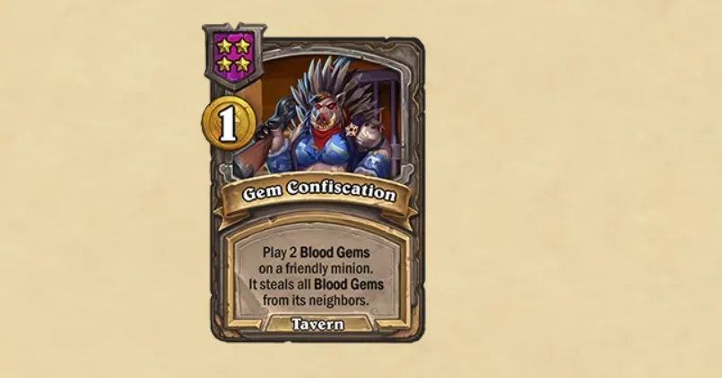 Hearthstone Gem Confiscation