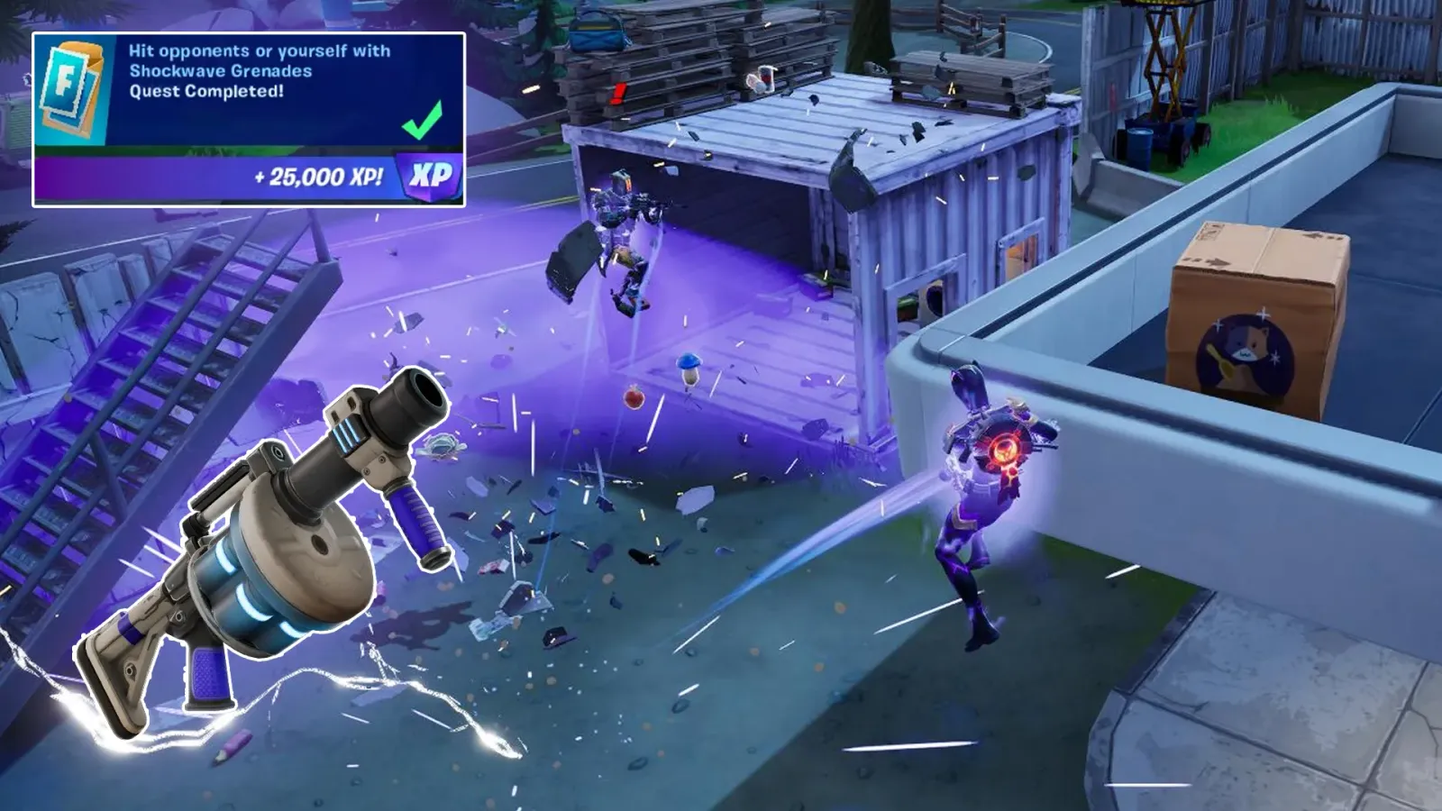 How to Hit Opponents with Shockwave Grenades - Shockwave Launcher Location in Fortnite