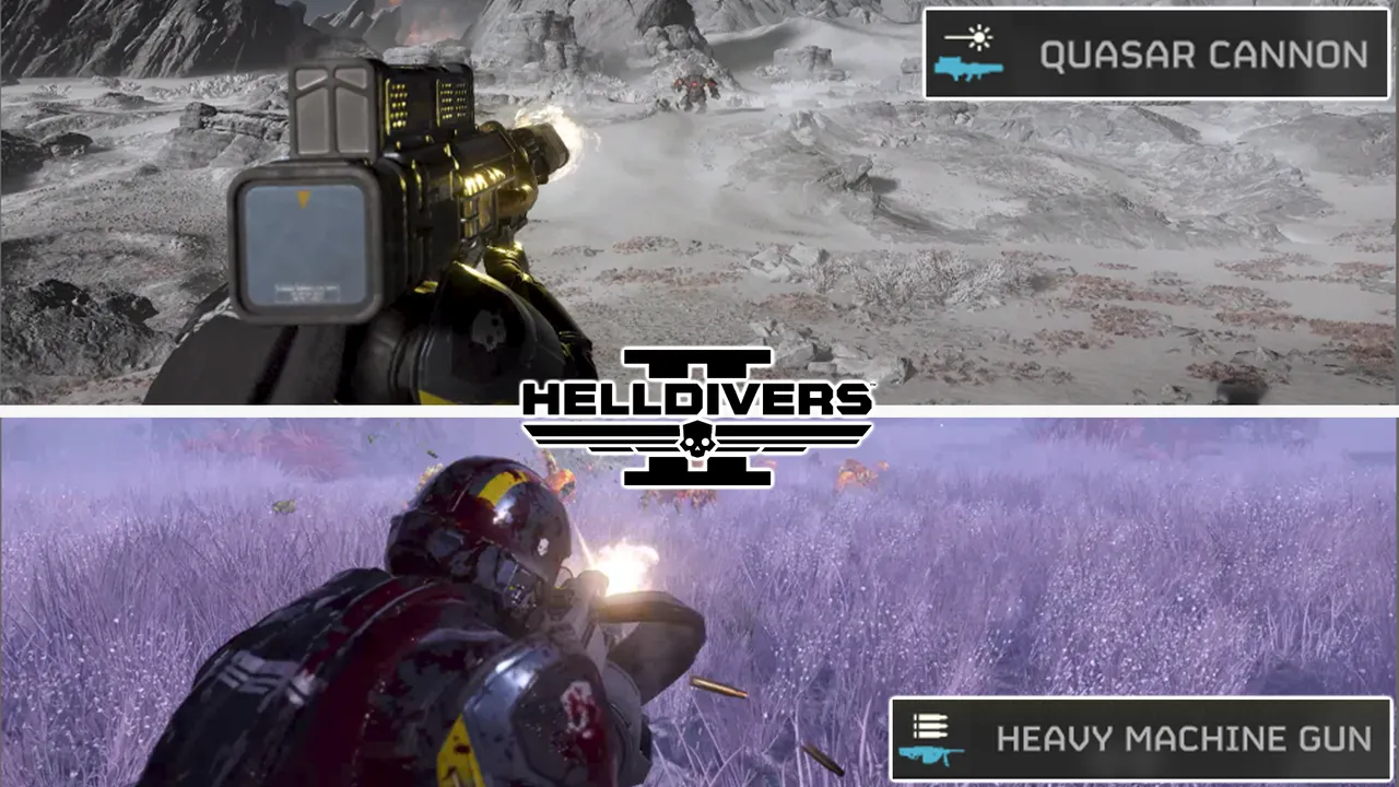 Helldivers 2 Update Today: New HMG & Quasar Cannon Weapons Added