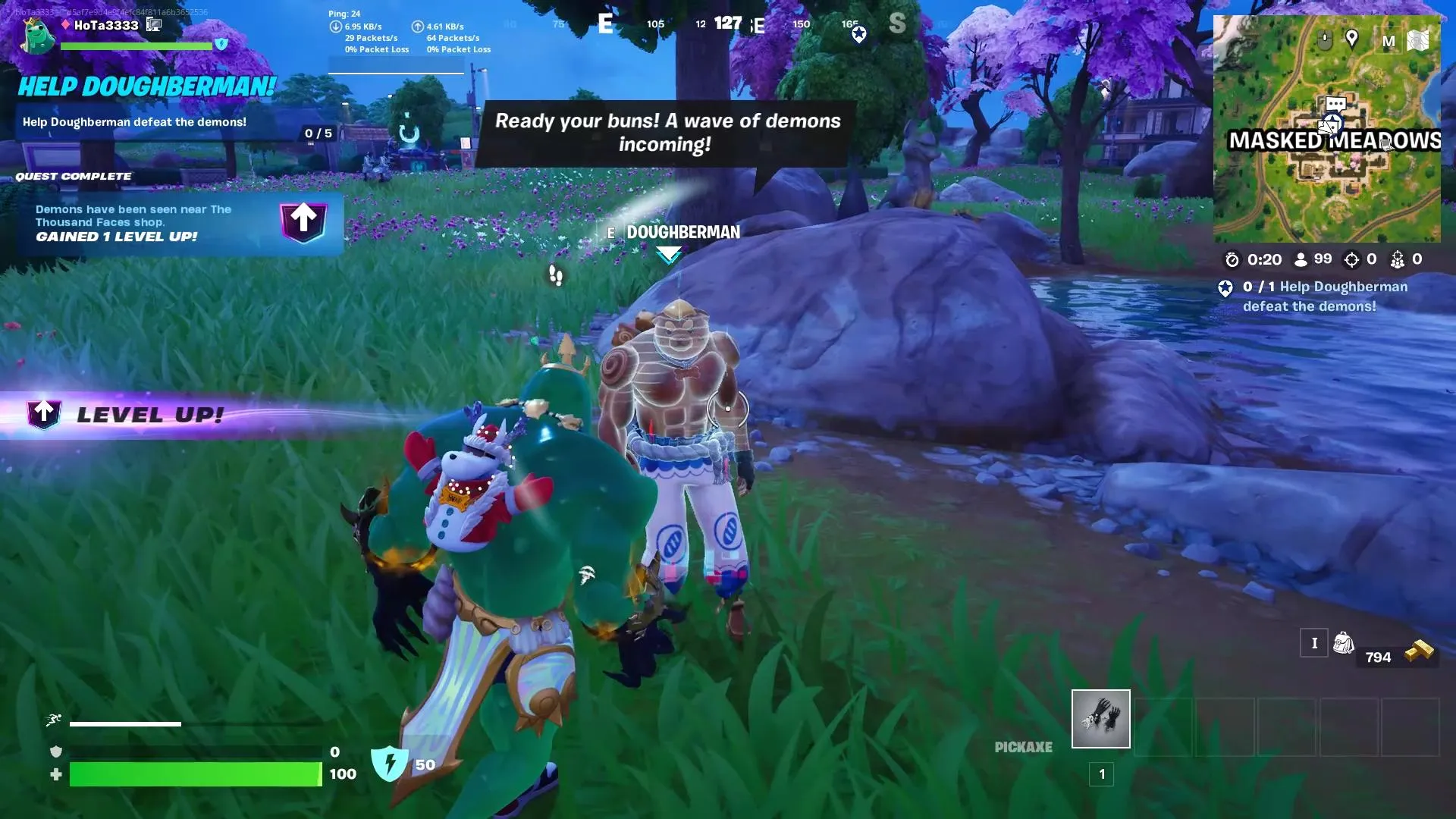 How to Complete Demons have been seen near The Thousand Faces Shop in Fortnite