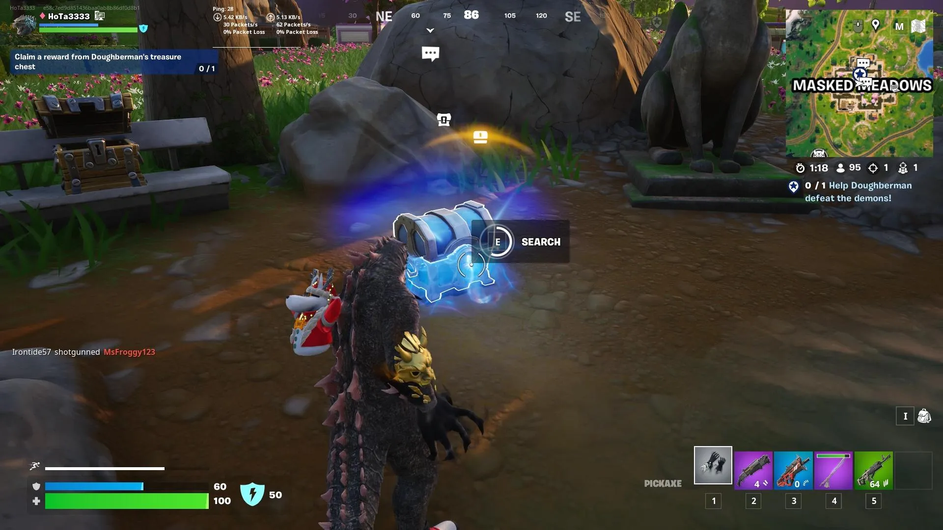 How to Complete Demons have been seen near The Thousand Faces Shop in Fortnite