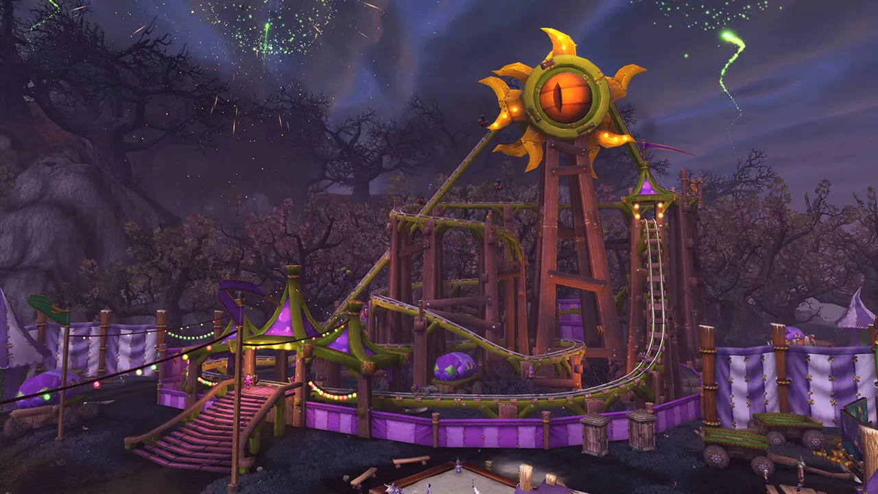 The Darkmoon Faire Roller Coaster