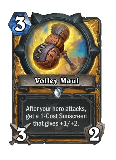 Volley Maul Hearthstone Perils in Paradise: All New Cards and Pre-Release Schedule