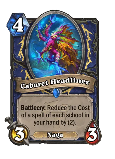 Cabaret Headliner Hearthstone Perils in Paradise: All New Cards and Pre-Release Schedule