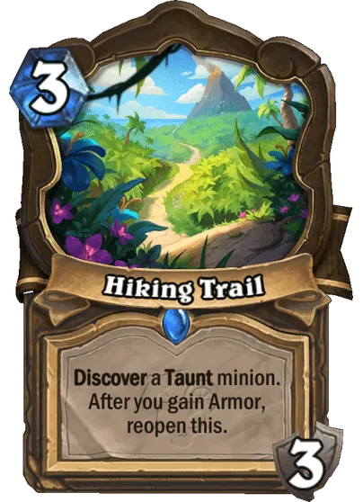 Hiking Trail Hearthstone Perils in Paradise: All New Cards and Pre-Release Schedule