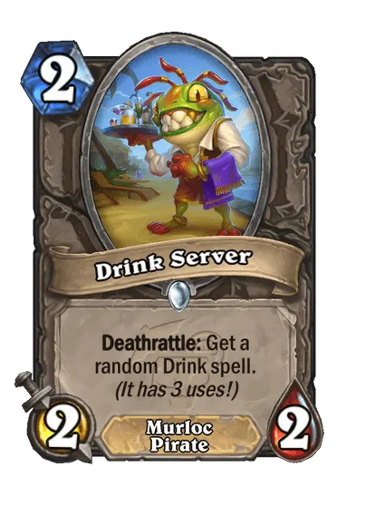 Drink Server Hearthstone Perils in Paradise: All New Cards and Pre-Release Schedule