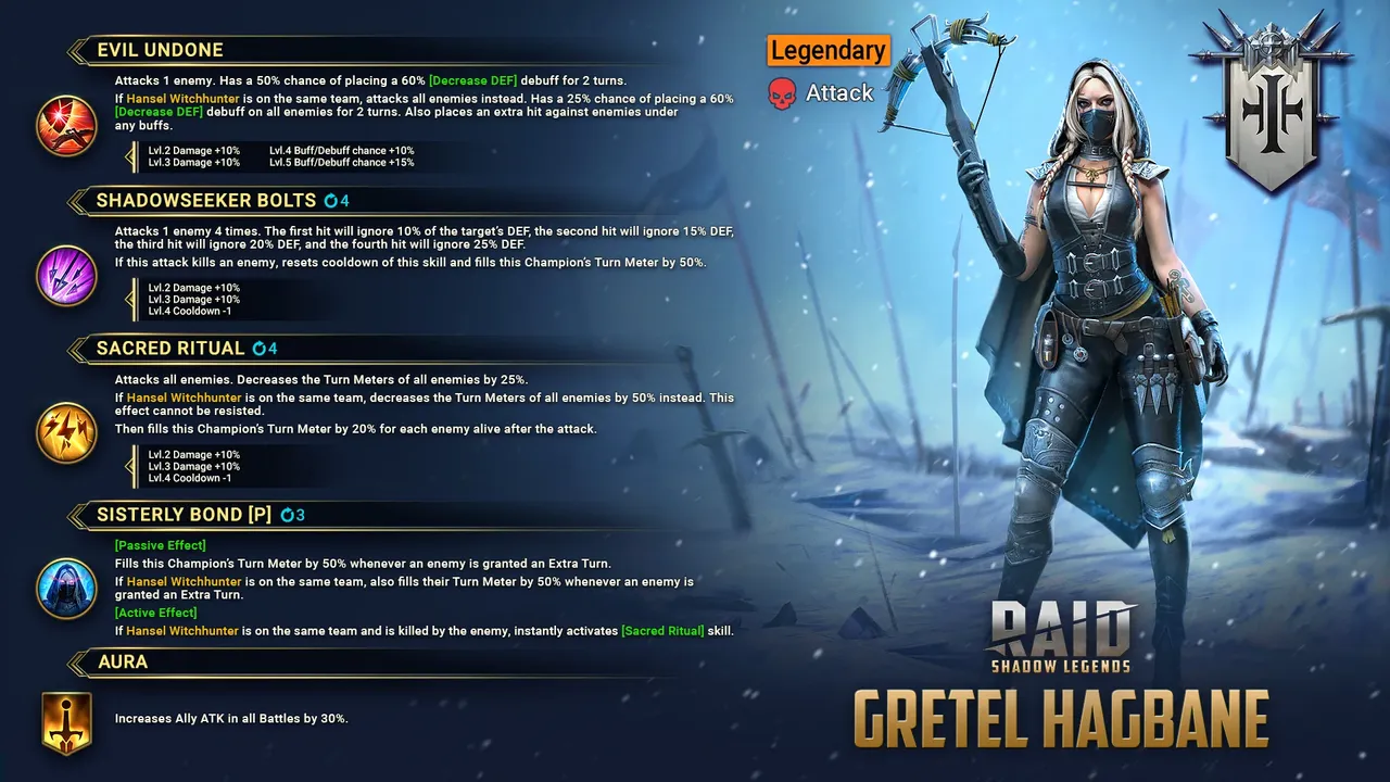 RAID Shadow Legends: Gretel Hagbane Champion Introduction