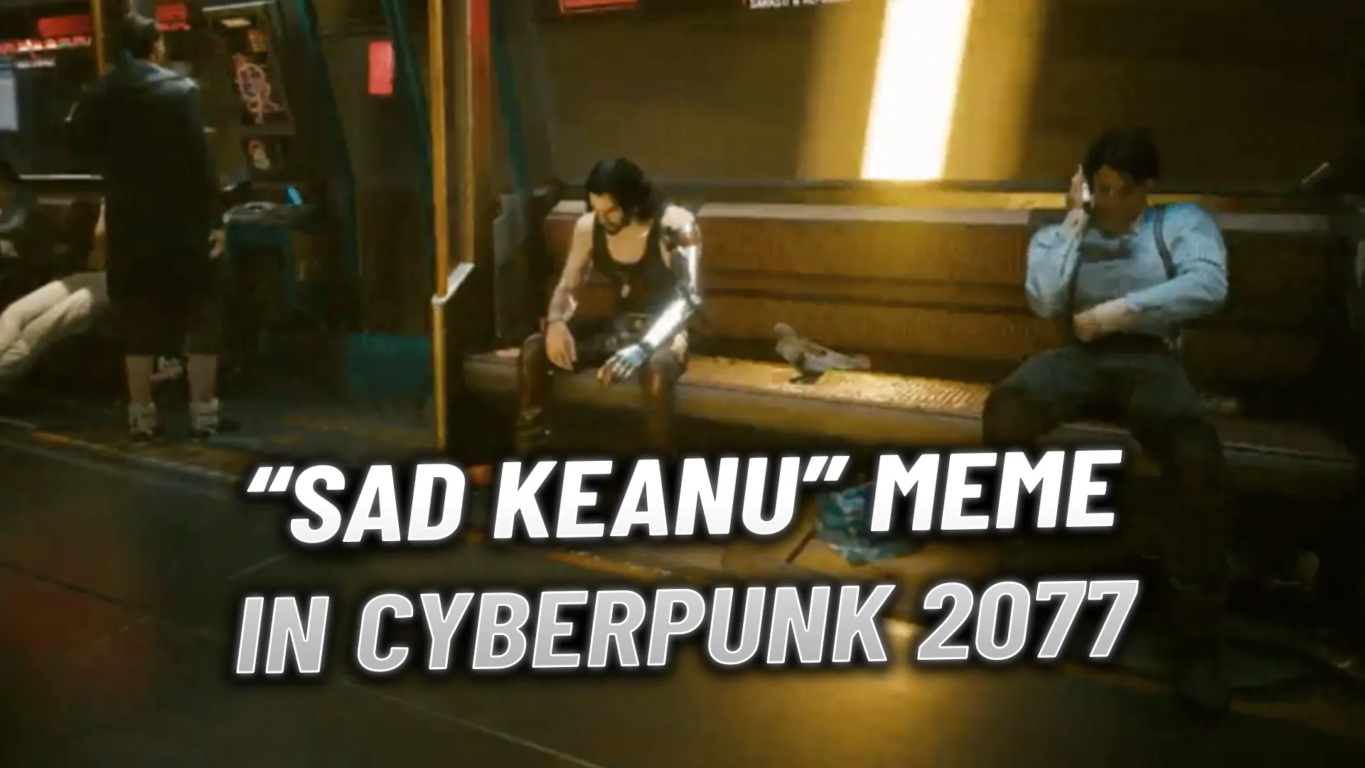 Cyberpunk 2077 players discover famous 'sad' Keanu Reeves meme