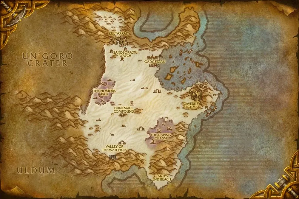 World Map Tanaris