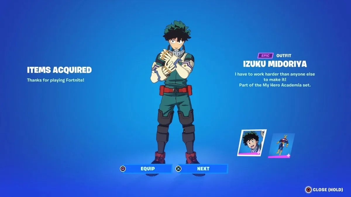 Потенциальные скины злодеев Fortnite x My Hero Academia могут появиться в ближайшее время