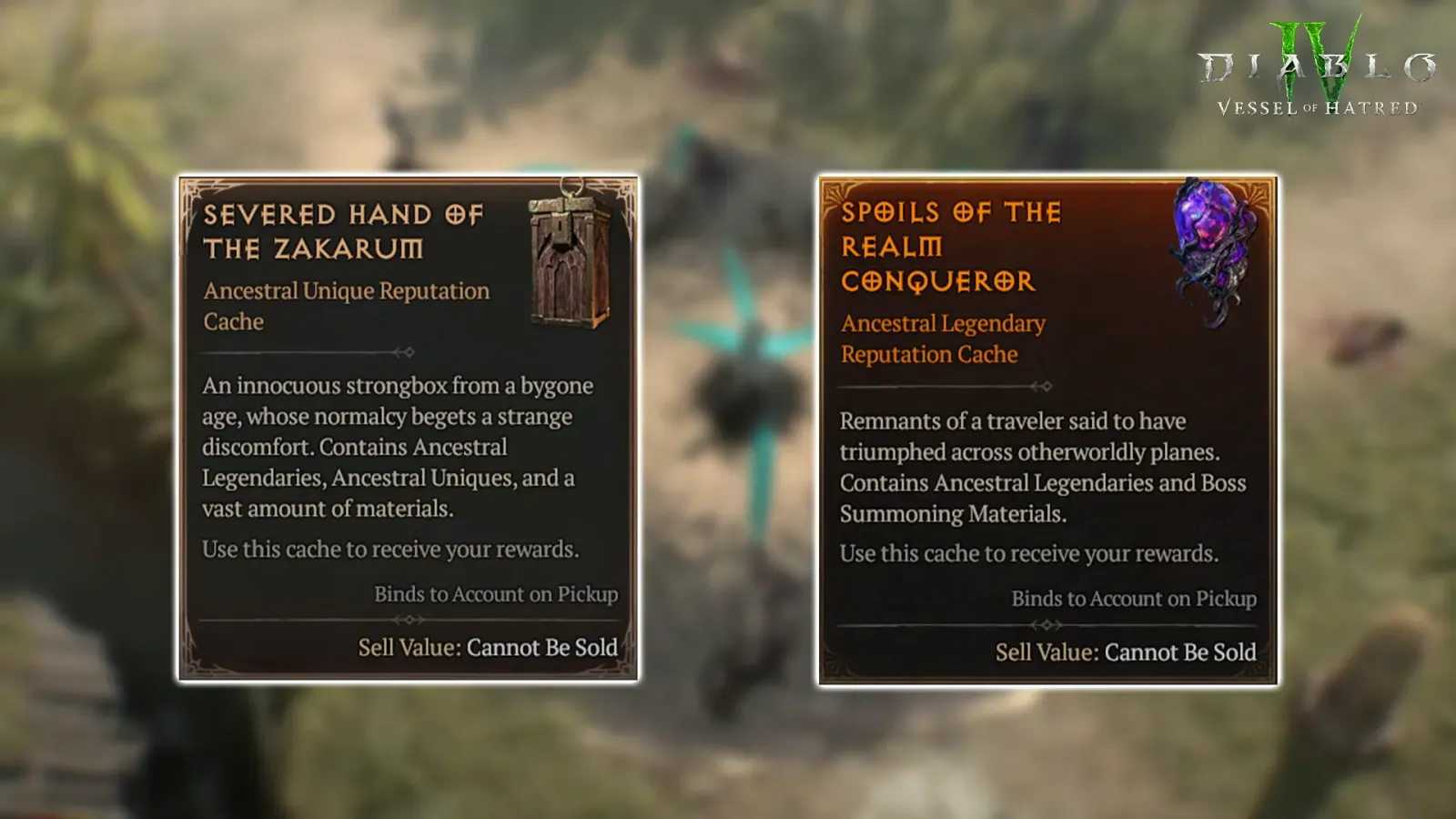 Diablo 4 Vessel of Hatred: All Zakarum Remnants Reputation Rewards (Season 6)