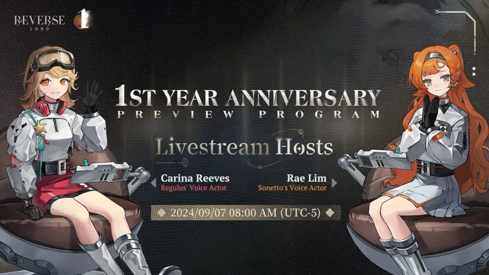 Reverse 1999 1st Year Anniversary Livestream Date and Time