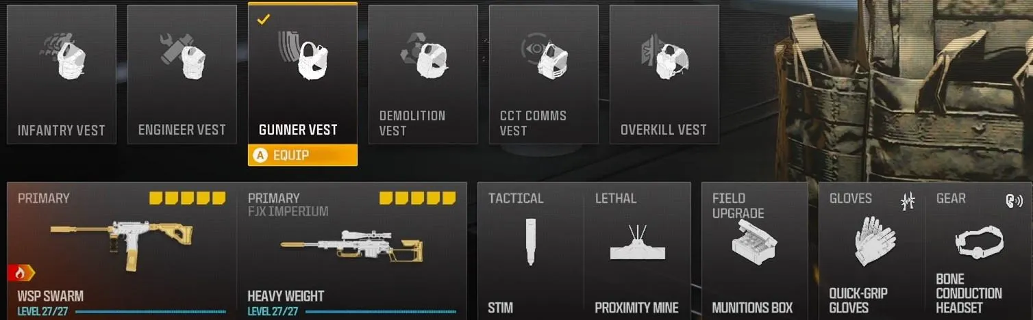 WSP Swarm Loadout MW3