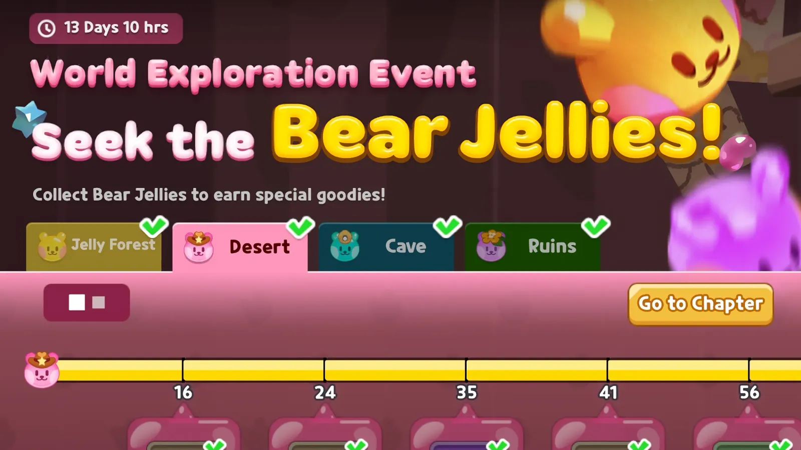 CookieRun Tower of Adventures: Seek the Bear Jellies Event Details