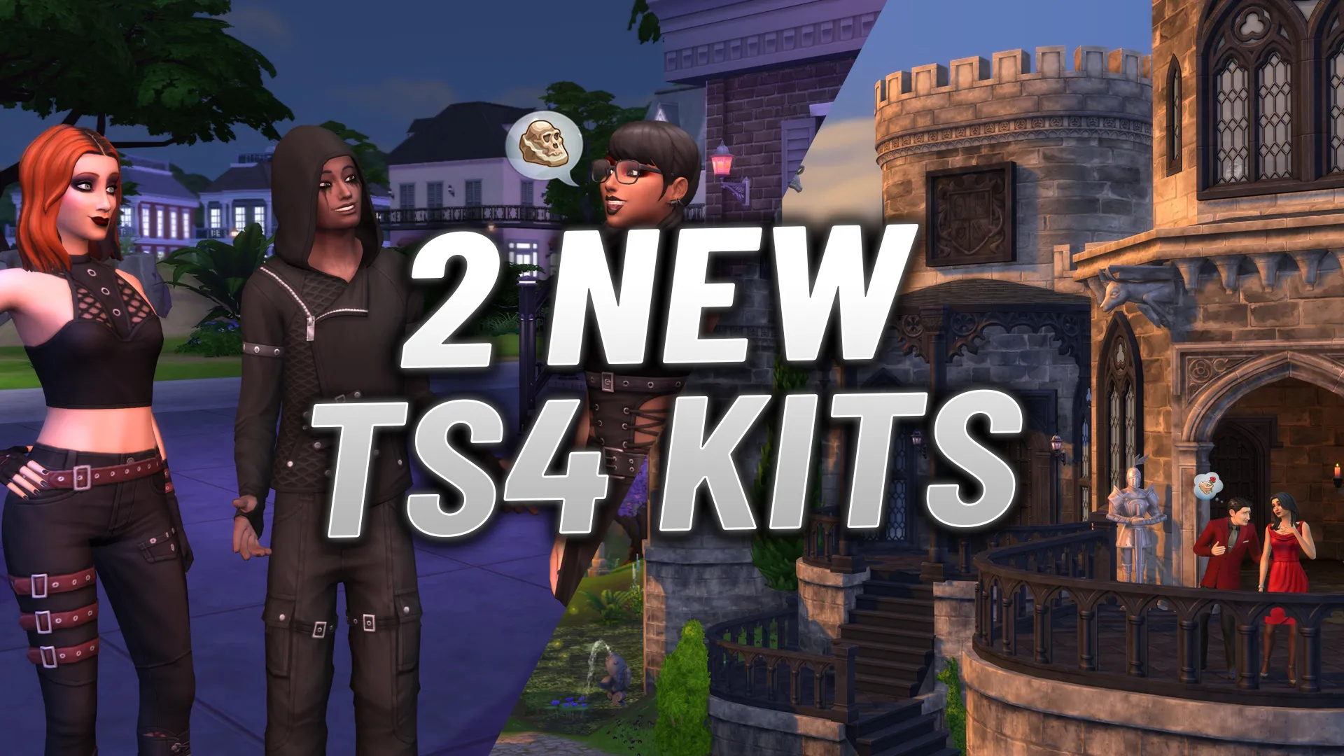 EA Annouces The Sims 4 Castle Estate and Goth Galore Kits