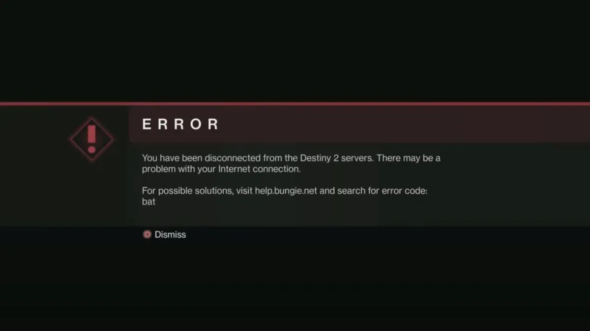 Код ошибки Destiny 2 Bat: что это значит и как это исправить