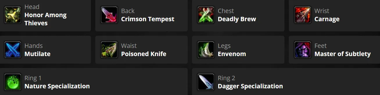 Dagger Rogue Runes