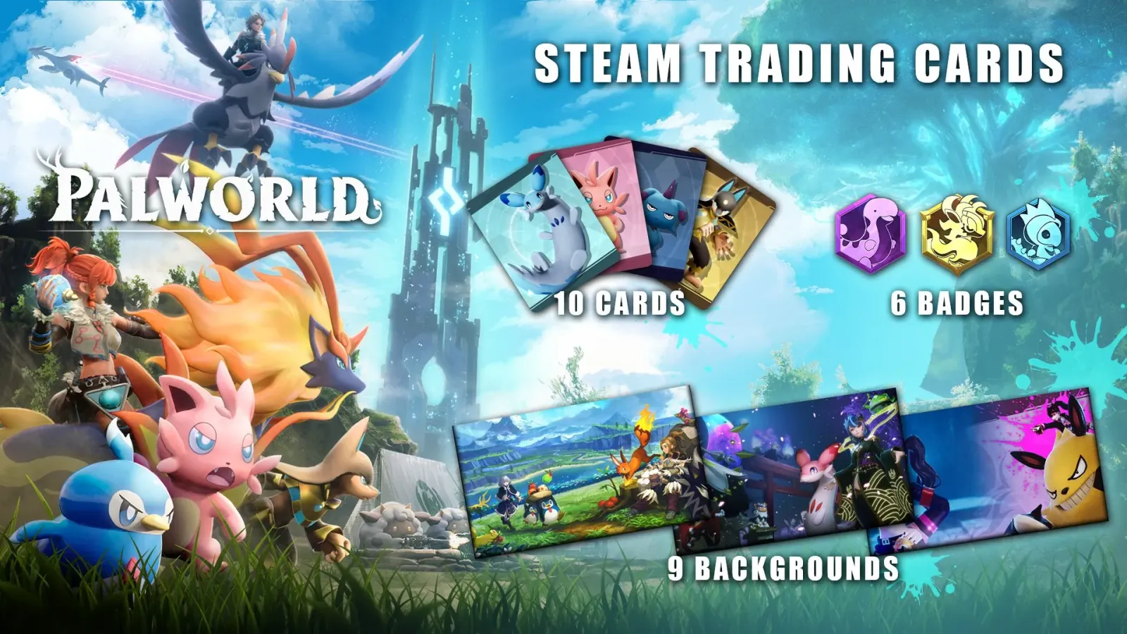 Palworld Releases Steam Trading Cards