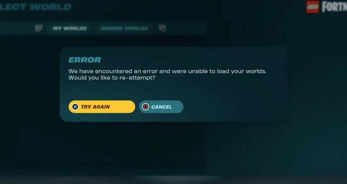 LEGO Fortnite "Unable to Load Your Worlds" Error How to Fix 1.png