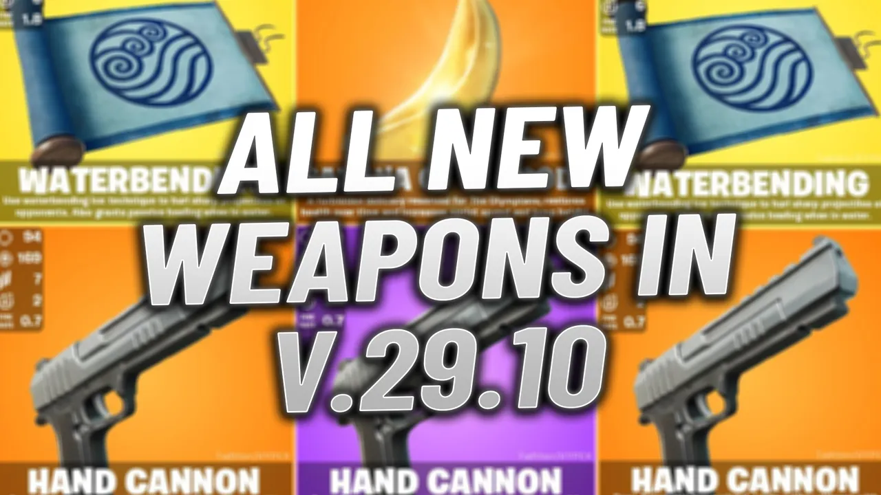 Fortnite: All New Weapons in Update v.29.10