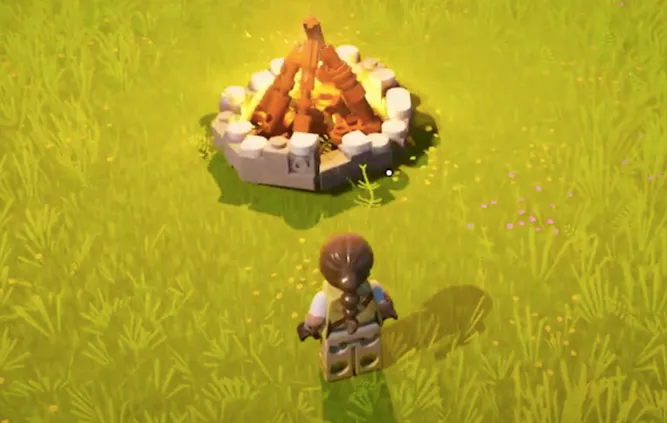 LEGO Fortnite: How to Build a Campfire