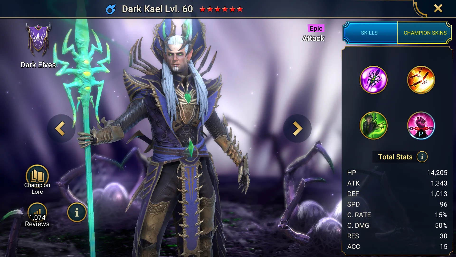 RAID Shadow Legends Dark Kael Build Guide