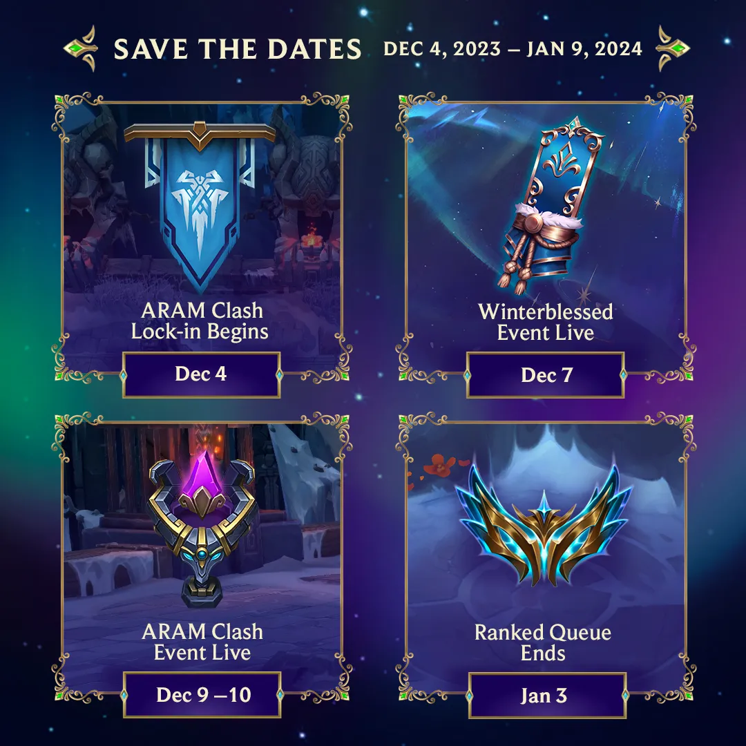 LoL Updates Calendar: All Upcoming Events, Clash, Ranked & More