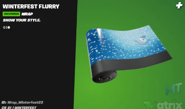 Winterfest Flurry Wrap Fortnite