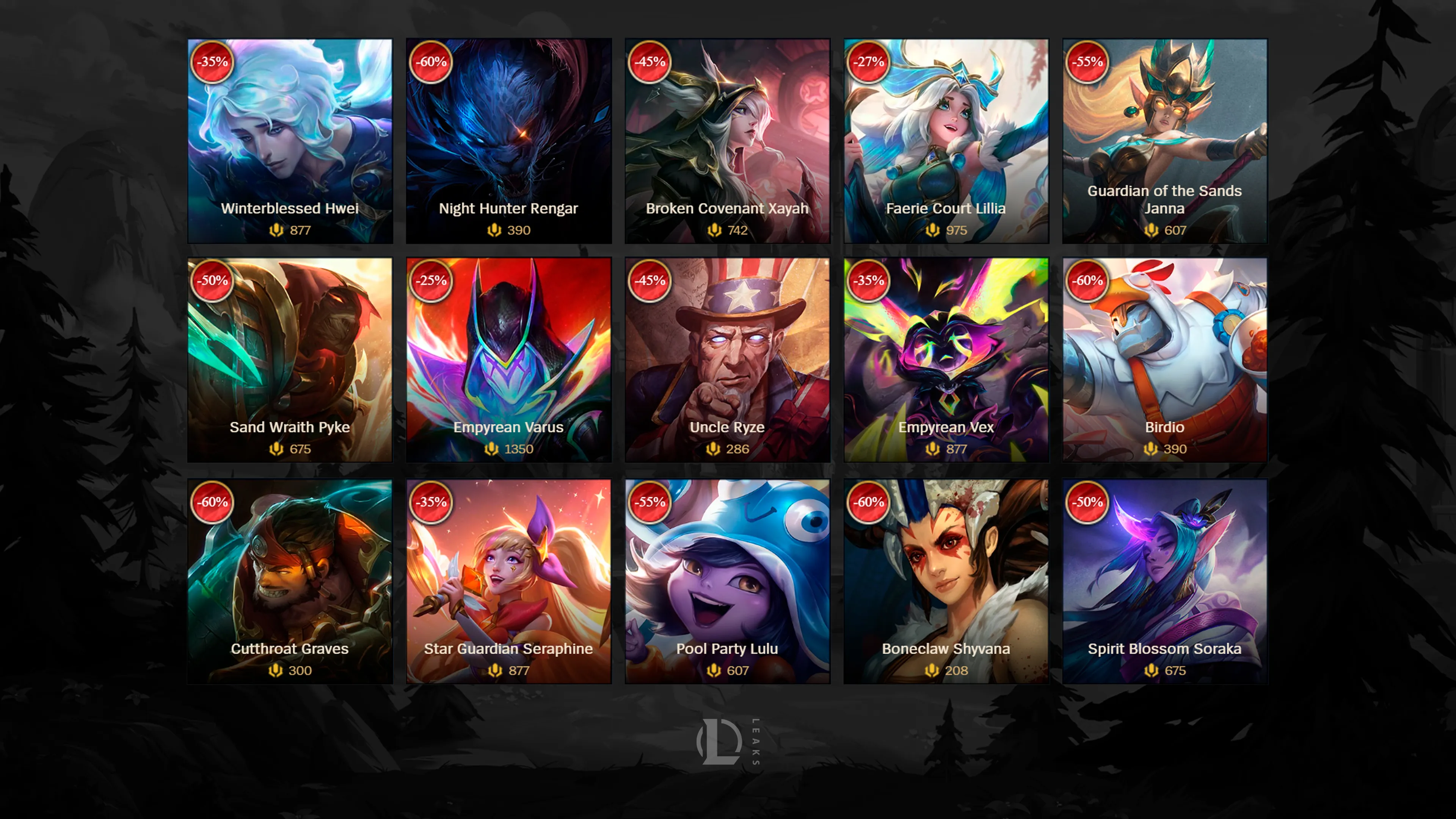 Current LoL Skin Sale October 21 - 28