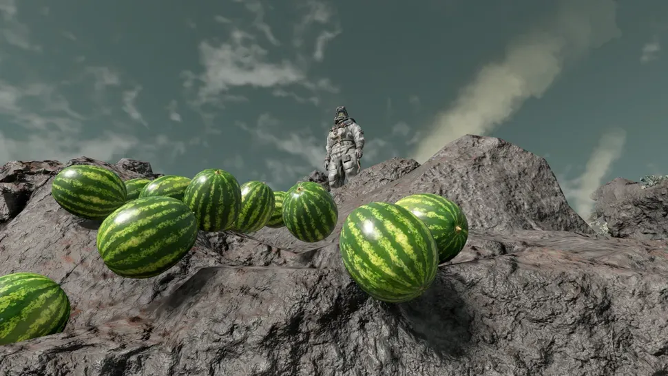 Spawning watermelons in Starfield
