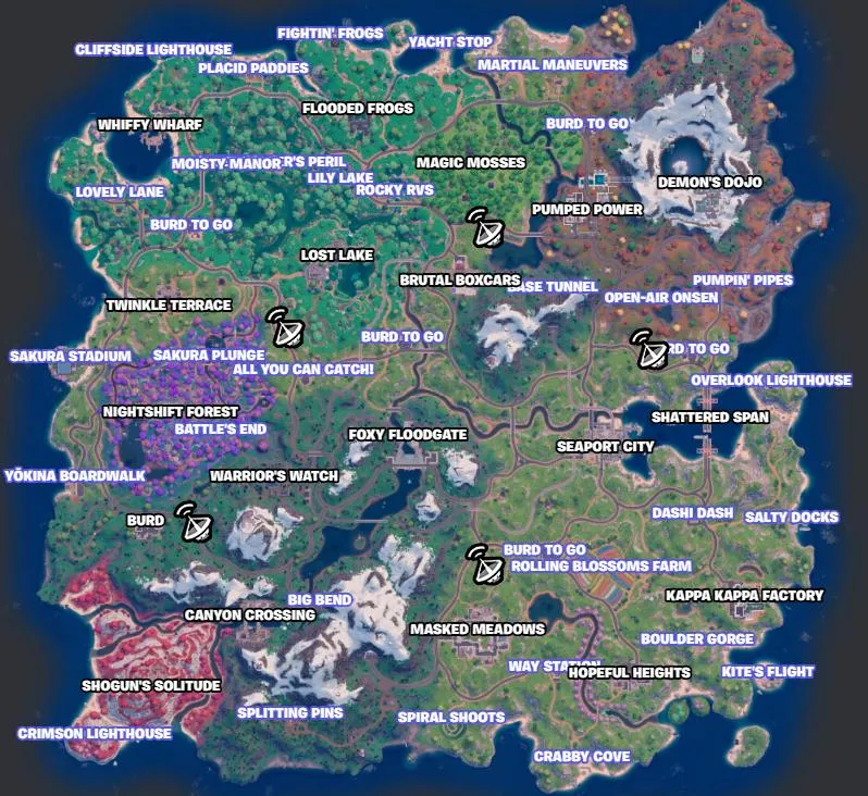 Every Forecast Tower Location in Fortnite Chapter 6 Season 1